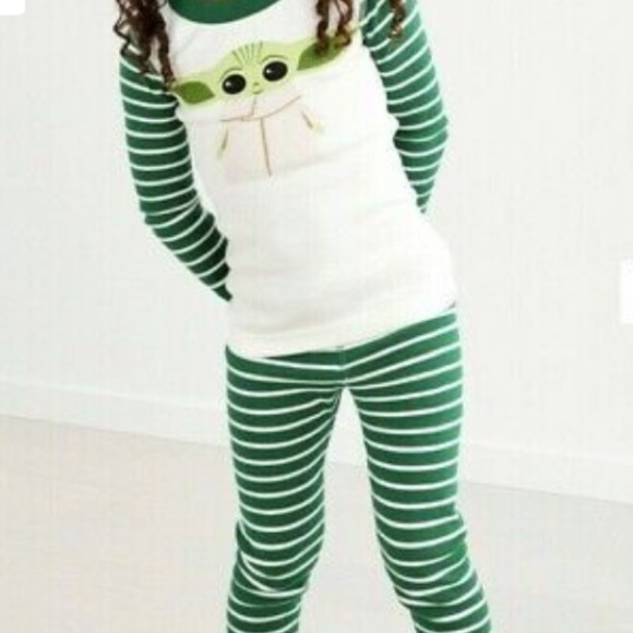 Hanna Andersson NWT Star Wars Mandalorian The Child Long Johns 6-12 Mos 70 Grogu - Picture 3 of 6